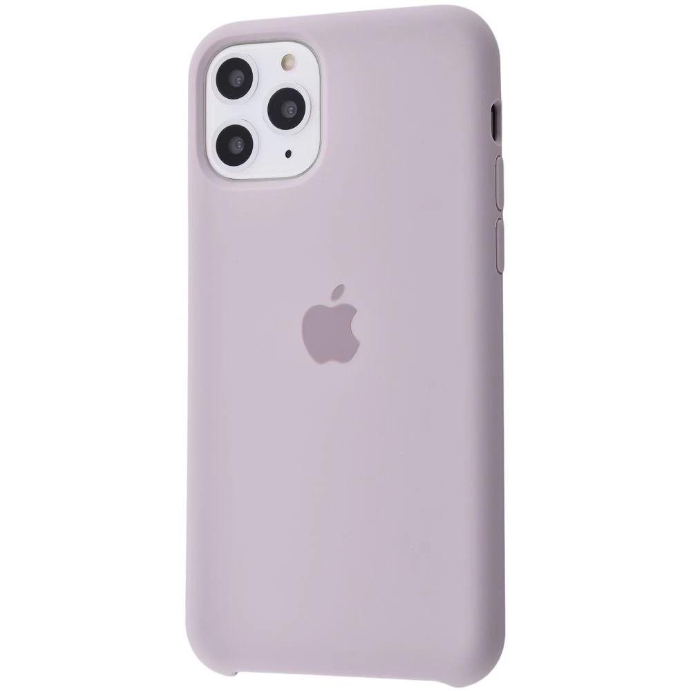 Силиконовый Чехол Накладка Silicone Case для iPhone 11 Pro Закрытый низ Lavender