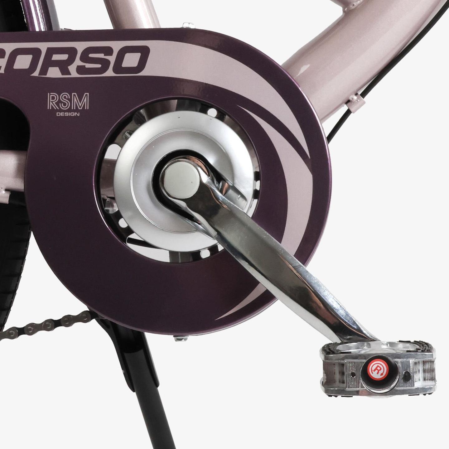 Велосипед городской Corso Liberty с корзиной и багажником рама 20"/28" Розовый - фото 9 Велосипед городской Corso Liberty с корзиной и багажником рама 20"/28" Розовый - фото 9