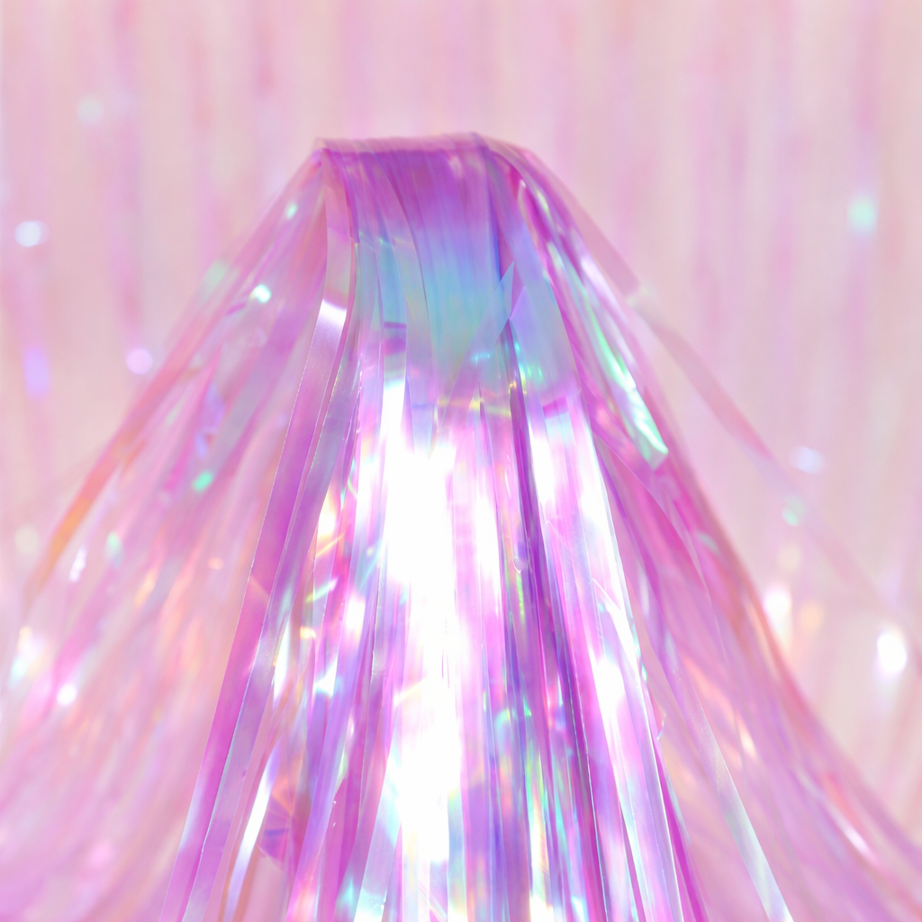 Дождик на фотозону новогодний 2x1 м Перламутрово-фиолетовый (65406)