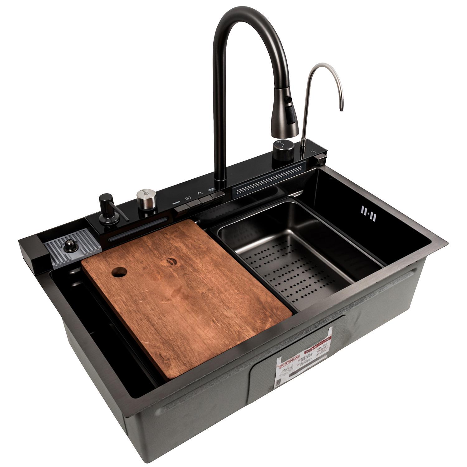 Мойка кухонная Platinum PLS-A41262 из нержавеющей стали прямоугольная 750x460 мм (227562) Мойка кухонная Platinum PLS-A41262 из нержавеющей стали прямоугольная 750x460 мм (227562)