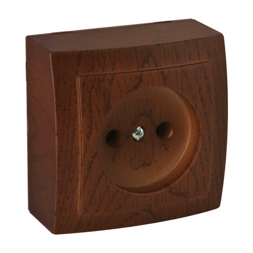 Розетка Nilson Themis одинарна без заземлення Горіх (26271015)