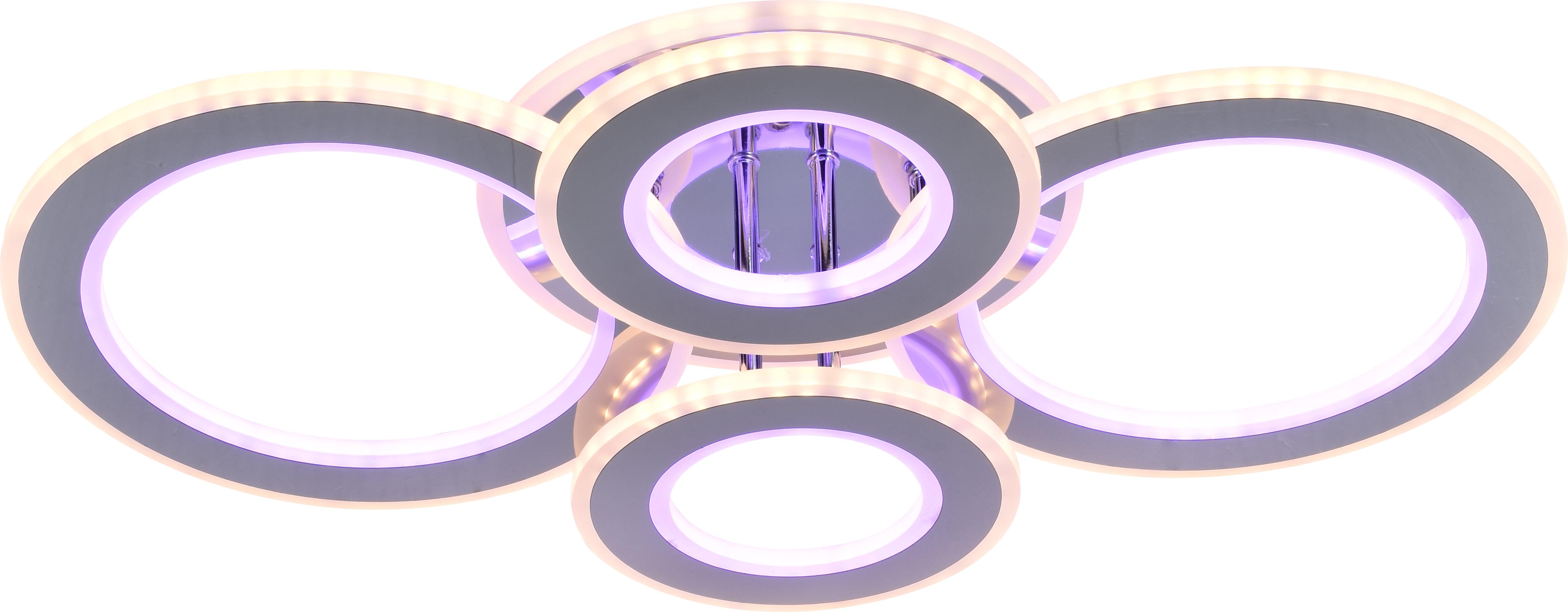 Люстра светодиодная акриловая Sirius LI8881/4 CR BL+YL 116 W+84 W (000029459) - фото 2