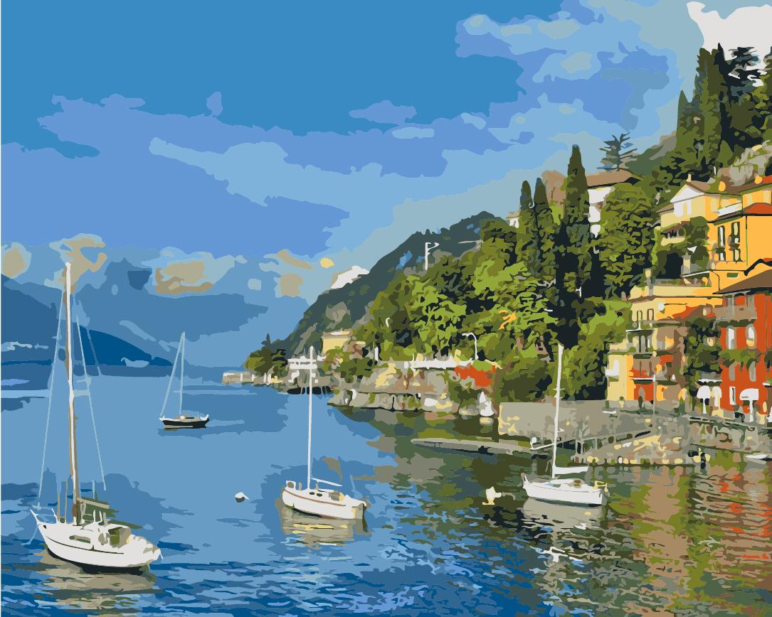 Картина по номерам Идейка Прибрежный отдых 40х50 см (KH2164)