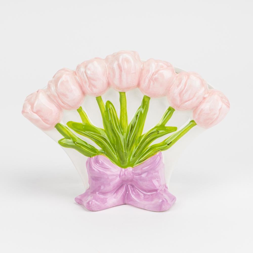 Ваза Букет розовых тюльпанов 14х19х9 см (31917723)