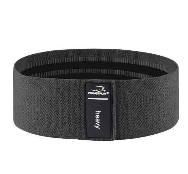 Резинка тканевая для фитнеса и спорта PowerPlay 4111 Hip Band L Light d 84 см Черный (PP_4111_Black_L)