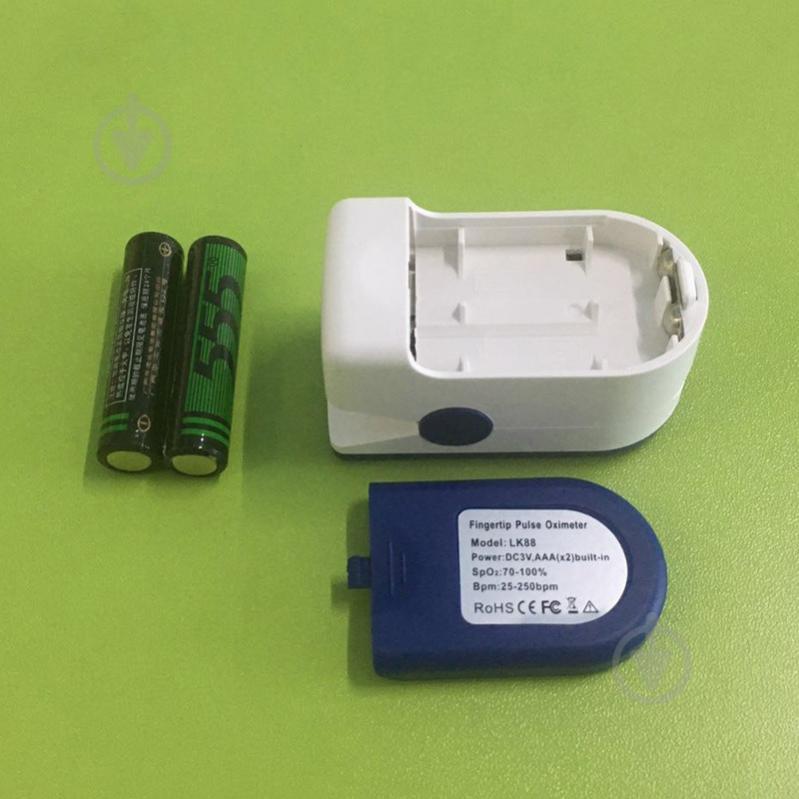 Пульсоксиметр на палец Pulse Oximeter LK-88 Оксиметр электронный Пульсомер измеритель кослорода в крови ЛК-88 - фото 7