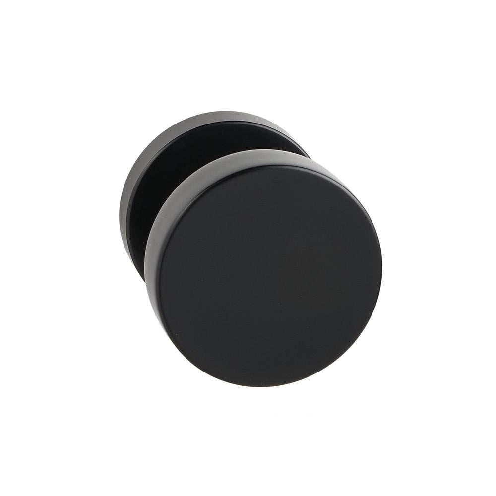 Ручка-кноб дверная на розетке SIBA K04 односторонняя Черный (К04 0 66 66)