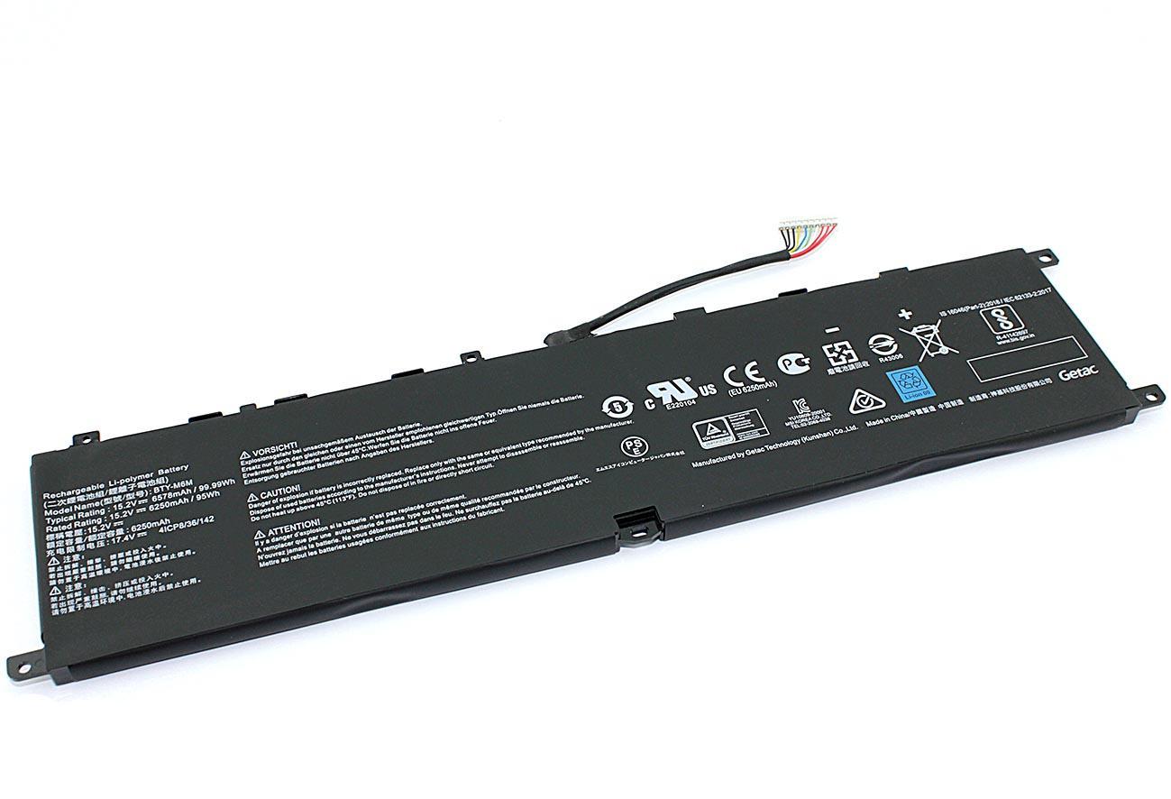 Аккумулятор для ноутбука MSI BTY-M6M GE66 15,2 V 6578 mAh (084681)