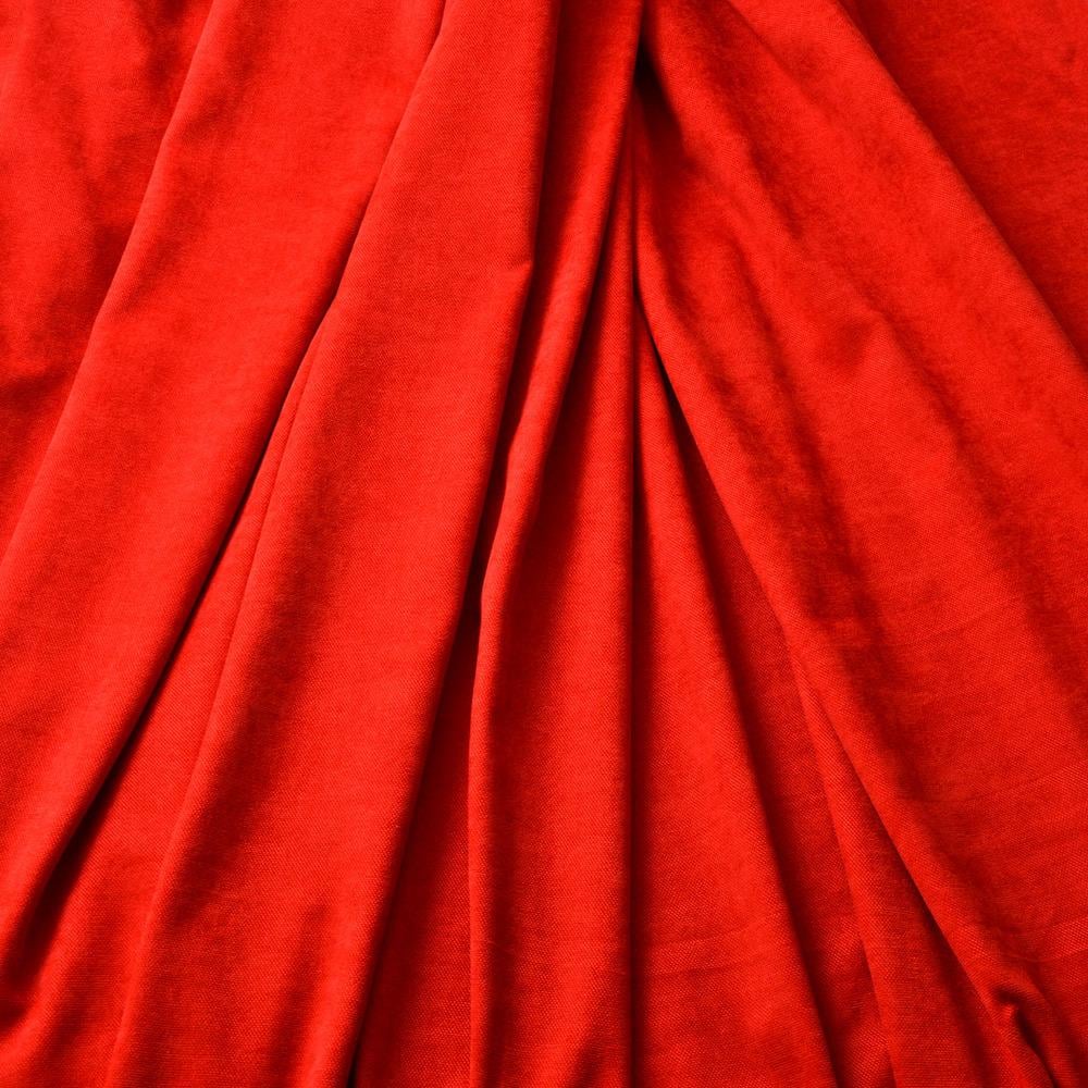 Ткань портьерная однотонная Фонлук Сюита V-19 червона