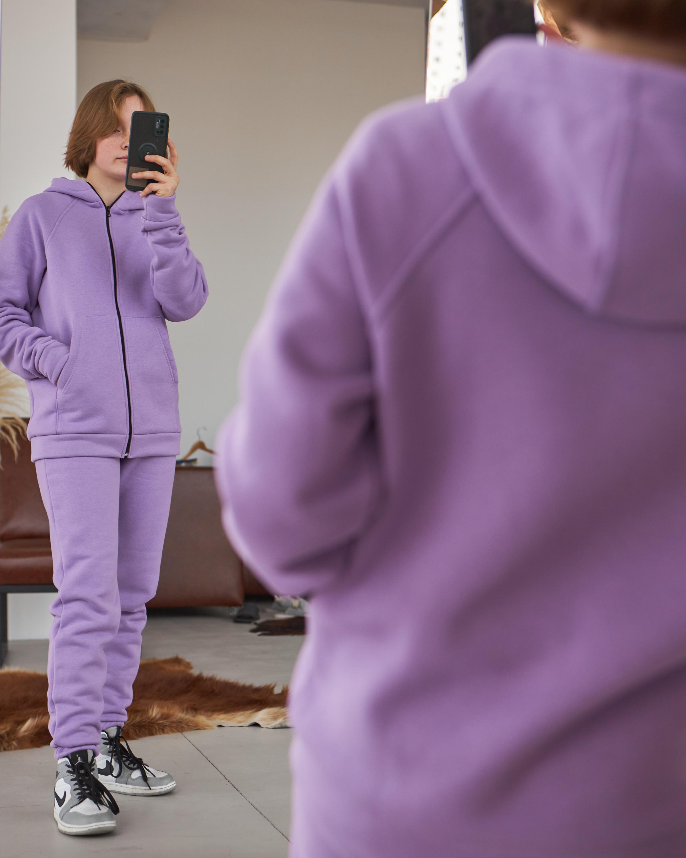 Спортивный костюм на флисе унисекс р. 50 Лаванда (14605539) - фото 9 Спортивный костюм на флисе унисекс р. 50 Лаванда (14605539) - фото 9