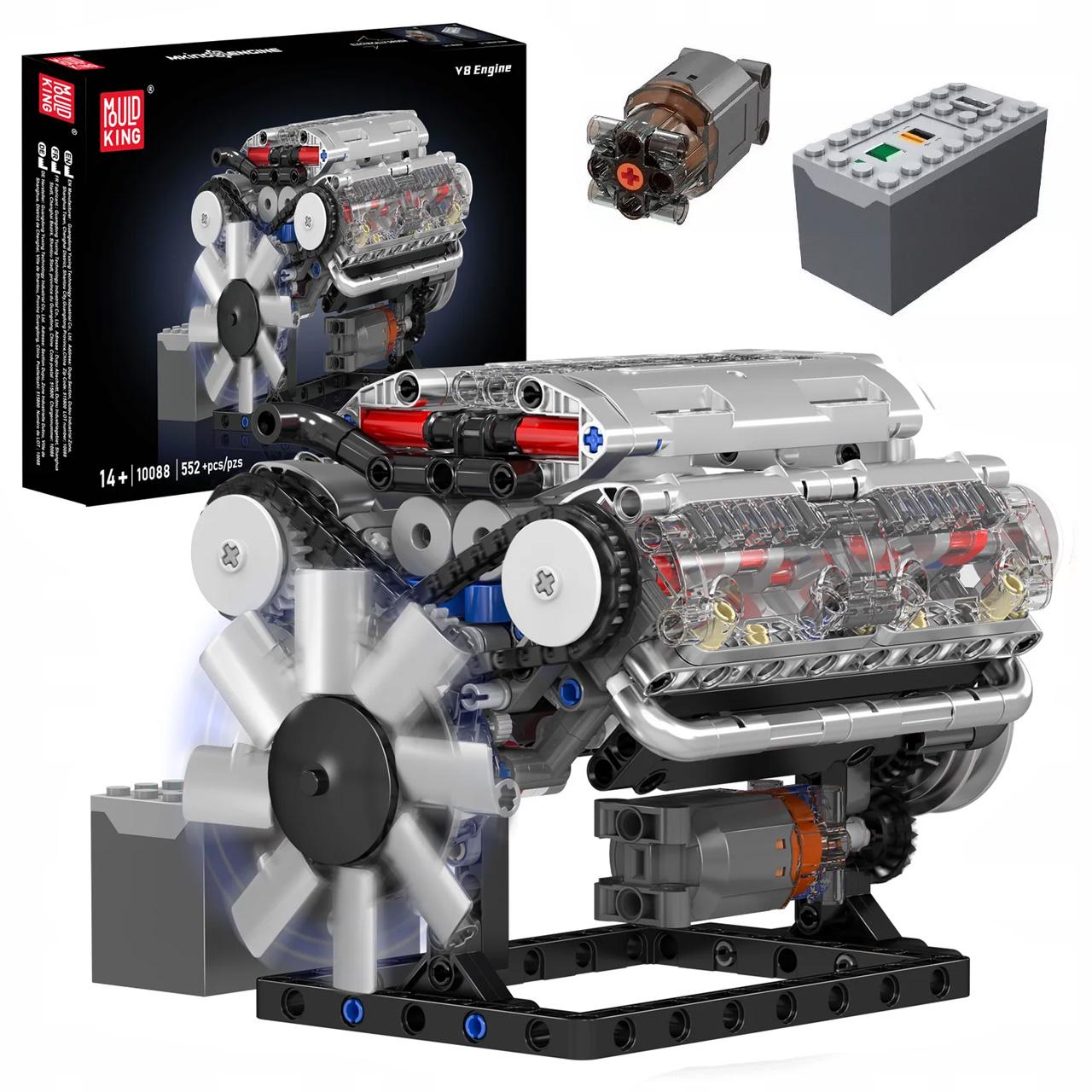 Конструктор Mould King бензиновий двигун V8 восьмициліндровий 535 деталей (28938961)