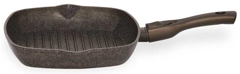 Сковорода-гриль Biol Граніт 28 см антипригарна Brown (28143P)