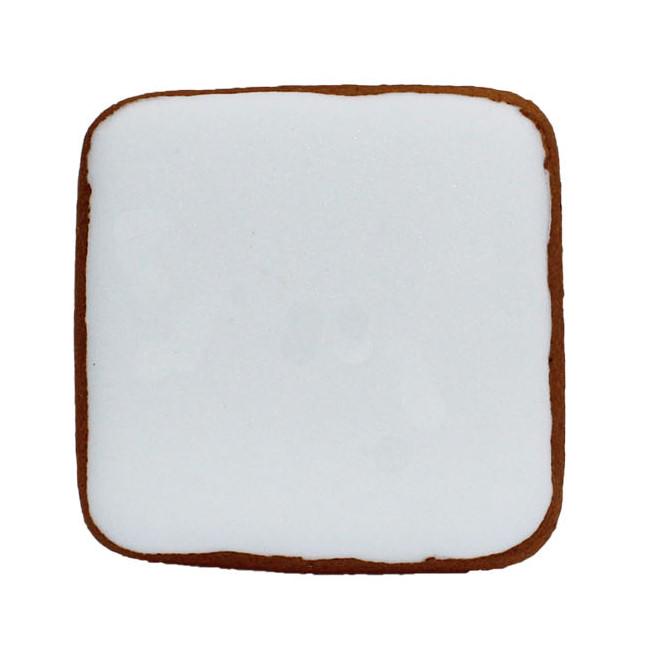 Пряник с индивидуальной печатью Крафт печиво Квадрат 5,5х5,5 см 35 г