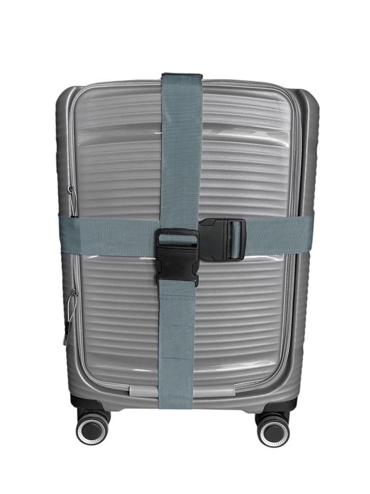 Ремень багажный универсальный усиленный для чемодана 160х5 см Серый