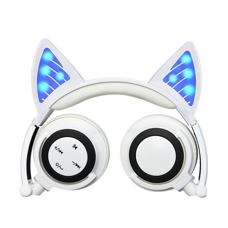 Навушники LINX BL108A Bluetooth з вушками LED Білий (SUN0480)