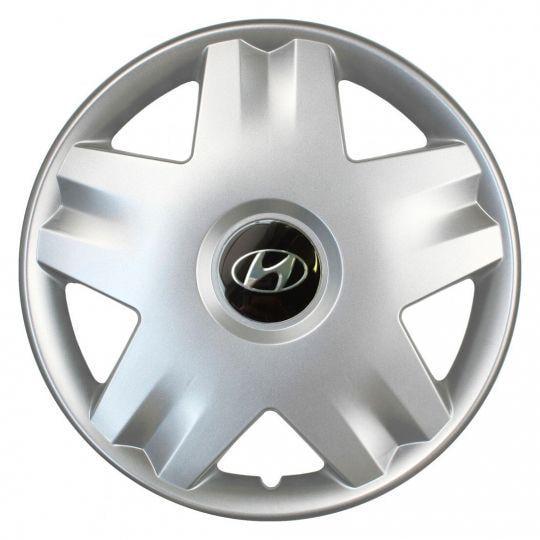 Автомобильные колпаки SKS 213 R14 с логотипом Hyundai 4 шт. Серебристый