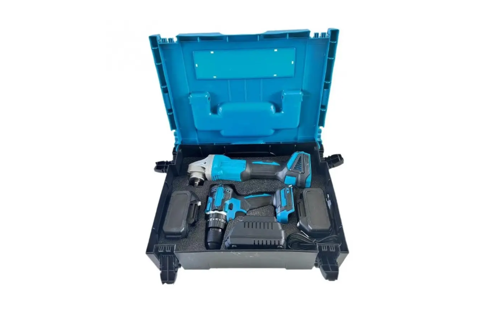 Набір інструментів AT-TZ2102A шурупокрут і болгарка в кейсі з 2 АКБ (45983-_1984)
