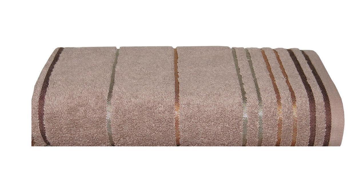 Полотенце Parisa Stripe Cotton D-272 50х90 см Капучино (25897705)