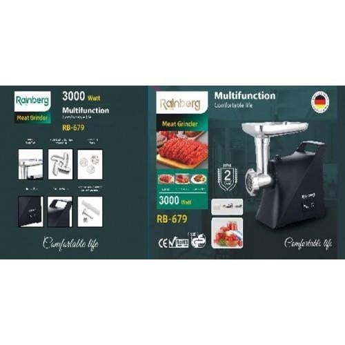 Мясорубка электрическая для томатного сока Rainberg RB-679 3000W (2587920988) - фото 10 Мясорубка электрическая для томатного сока Rainberg RB-679 3000W (2587920988) - фото 10