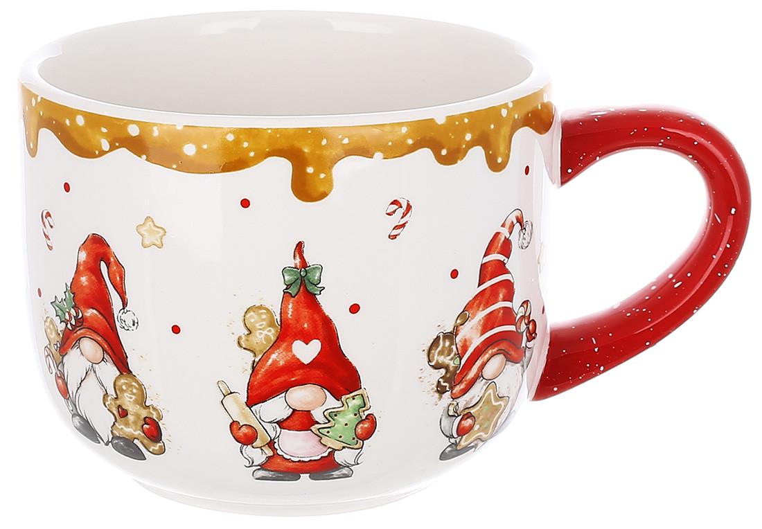 Чашка BonaDi 772-X DM Гномики с пряниками керамическая 550 мл (2423519432)