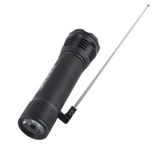 Велофонарь аккумуляторный HS-306 с креплением и радио Черный (18253608)