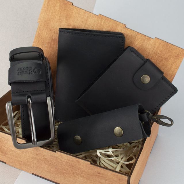 Подарочный набор мужской Handycover №41 4 предмета Черный (1266079612)