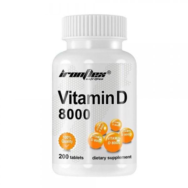 Витамин D для спорта IronFlex Vitamin D3 8000 200 табл. (000024813)