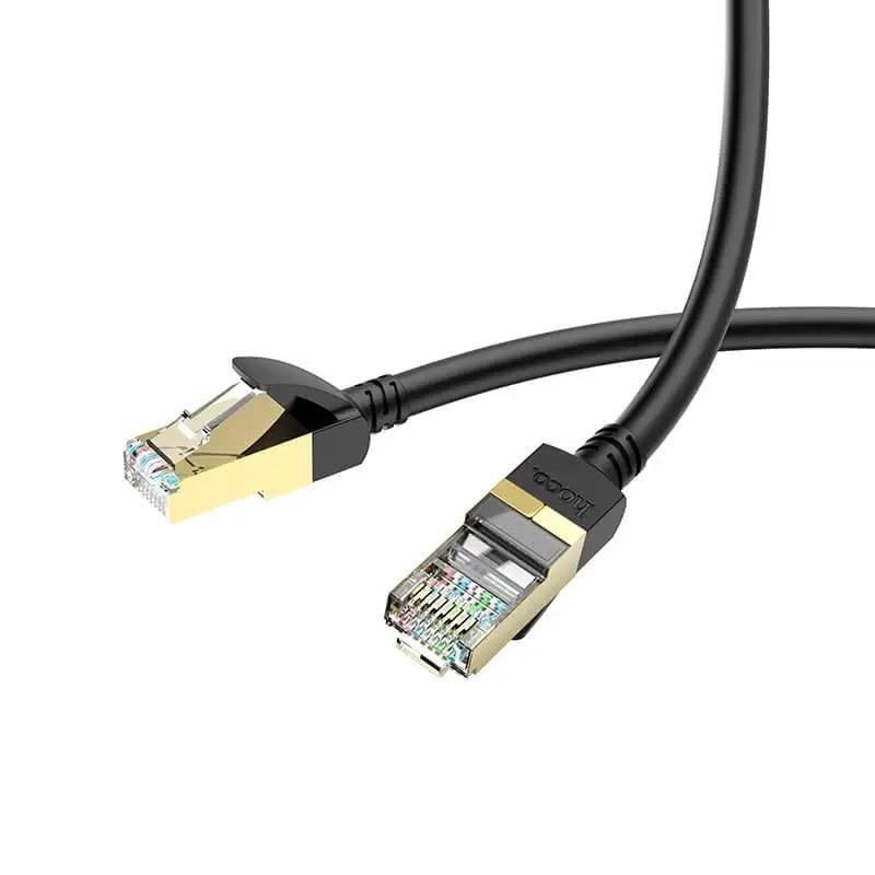 Кабель RJ45 HOCO LAN Level pure copper gigabit ethernet cable US02 5 м Черный (019206) - фото 3