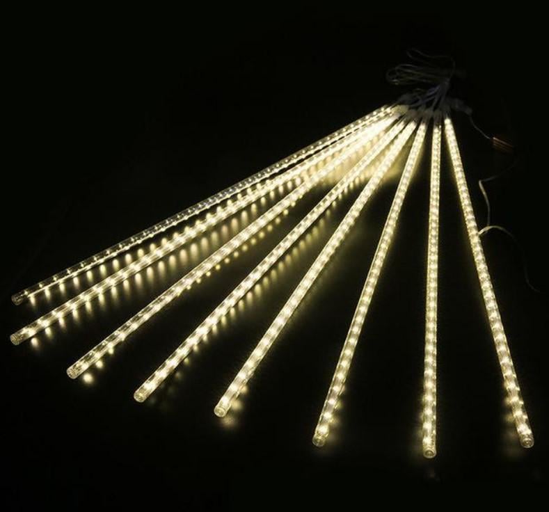 Гірлянда LED Бурульки для фасаду та вулиці 50 см 8 шт. Білий теплий (2104618855)