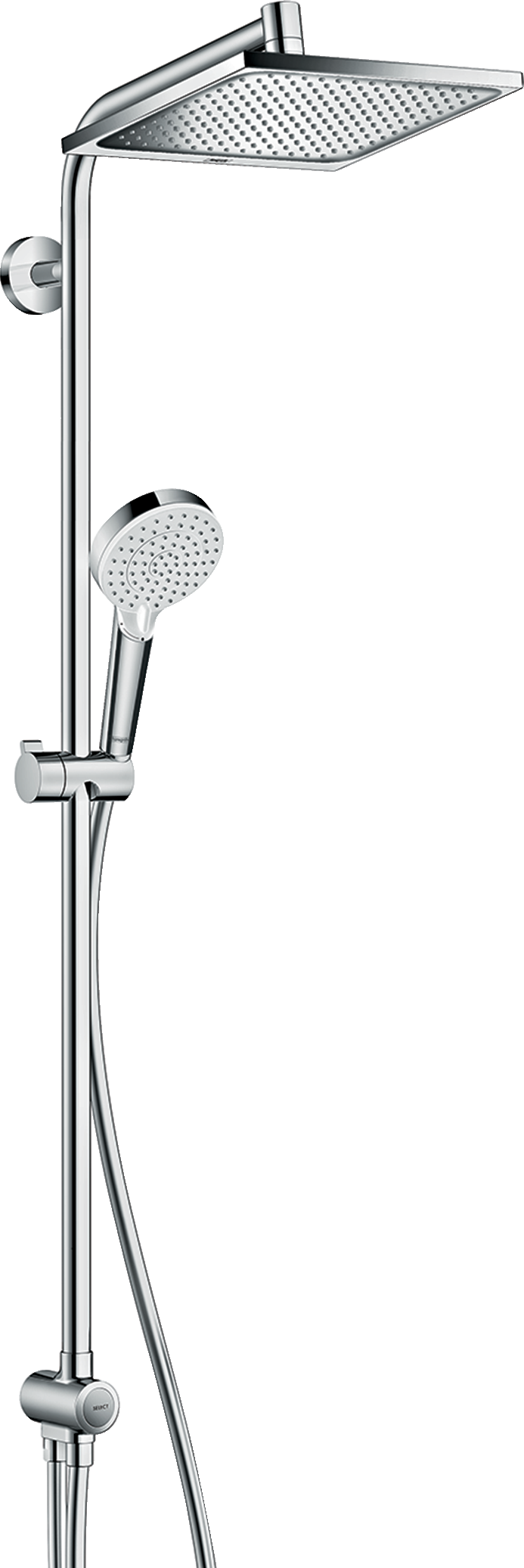 Душова система Hansgrohe Crometta Е 2401jet Showerpipe Reno EcoSmart (27289000)