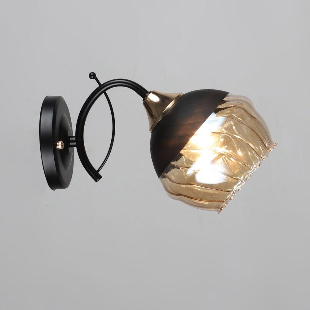 Світильник настінний Light House SRS-19588/1W BK/FGD Чорний/Золотий