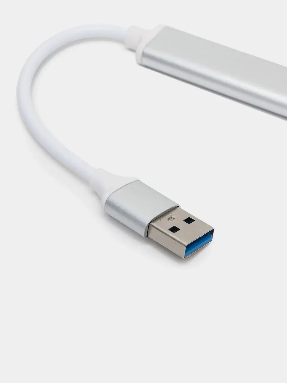 Хаб AC-500 Type-C to RJ45/HDMI USB cable порты 3 USB 3.0/1 RJ45/Ethernet/1 HDMI Серебристый (01460) - фото 6