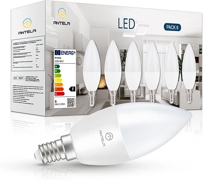 Лампа LED E14 ANTELA 5W 5W 4000K 470Lm 6 шт. Натуральный белый свет (11/1065)