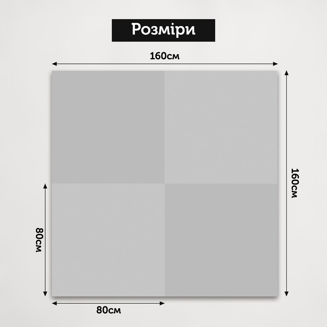 Фотофон виниловый 160x160 см 4в1 Frontlit 450 г/м2 №54022 - фото 3