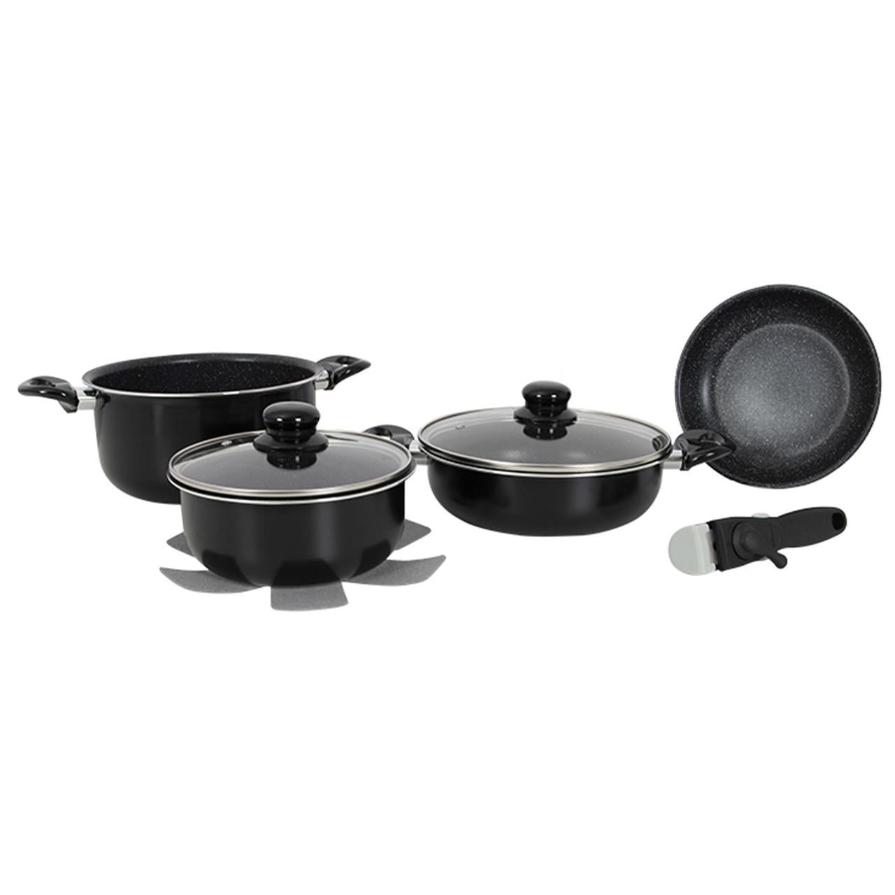 Набор посуды GIMEX Cookware Set induction 7 предметов Black (6977222)