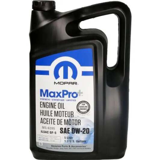 Моторна олива Mopar MaxPro Plus 0W-20 5 л (68218951ac)