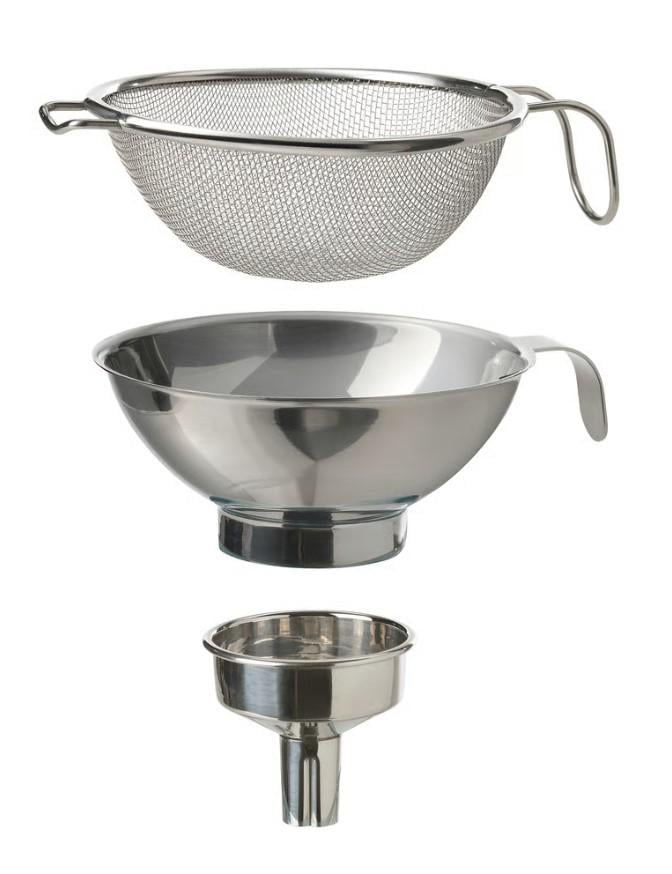 Сито-лійка KORKEN нержавіюча сталь 3 предмети (29599193)