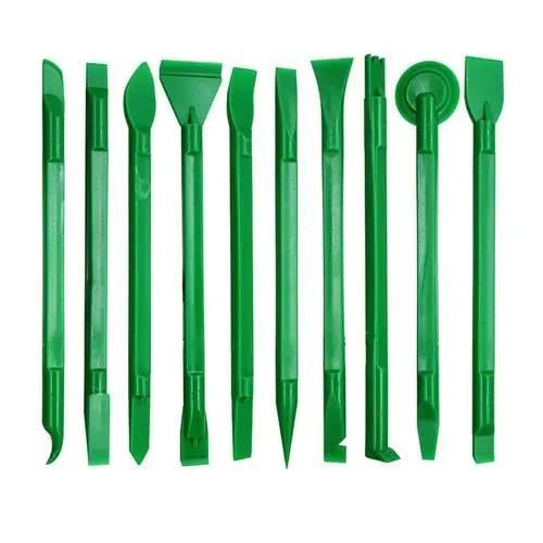 Набор двухсторонних пластиковых лопаток для электроники 10 шт. Green (27676240)