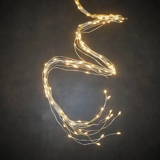Гірлянда Luca Lighting срібна струна 3 м тепле біле світло (8718861853391)