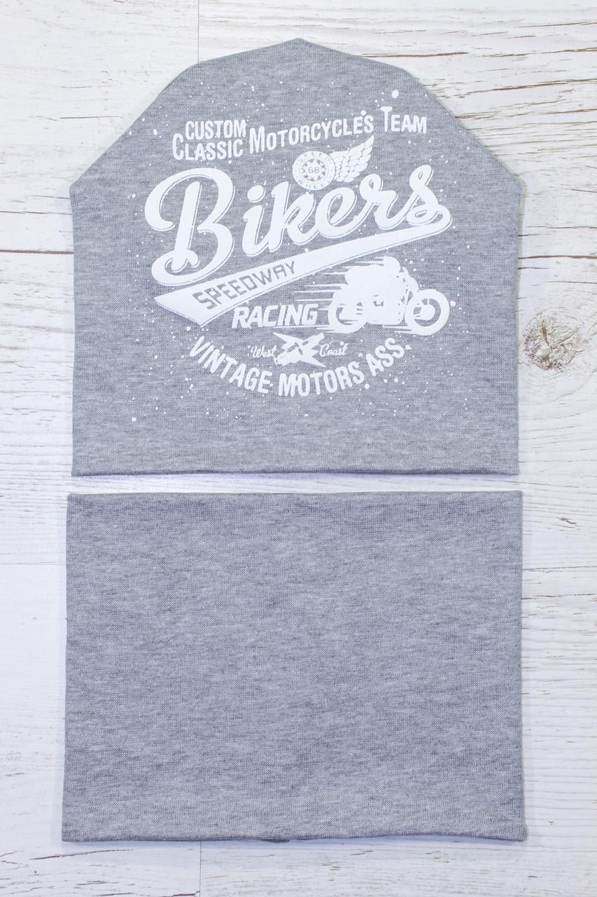 Детская шапка с хомутом Kahta "Bikers" р. 48-52 (OC-420) Детская шапка с хомутом Kahta "Bikers" р. 48-52 (OC-420)