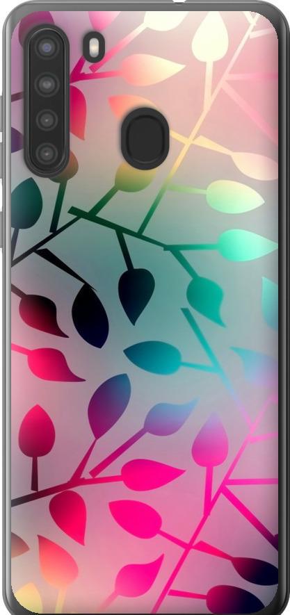 Чехол на Samsung Galaxy A21 Листья (2235u-1841-42517)