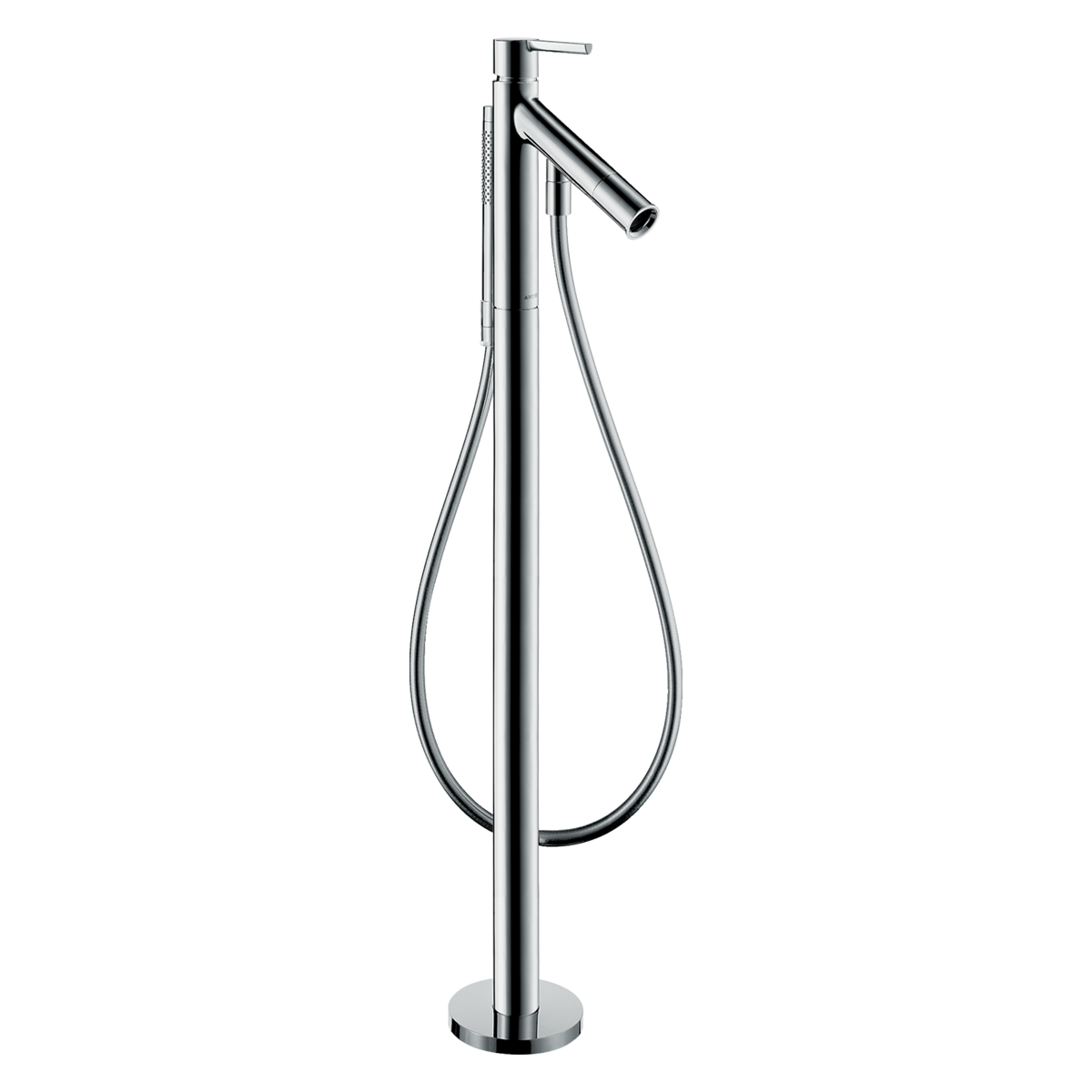 Смеситель для ванны однорычажный Axor Starck напольный Хром (10455000)