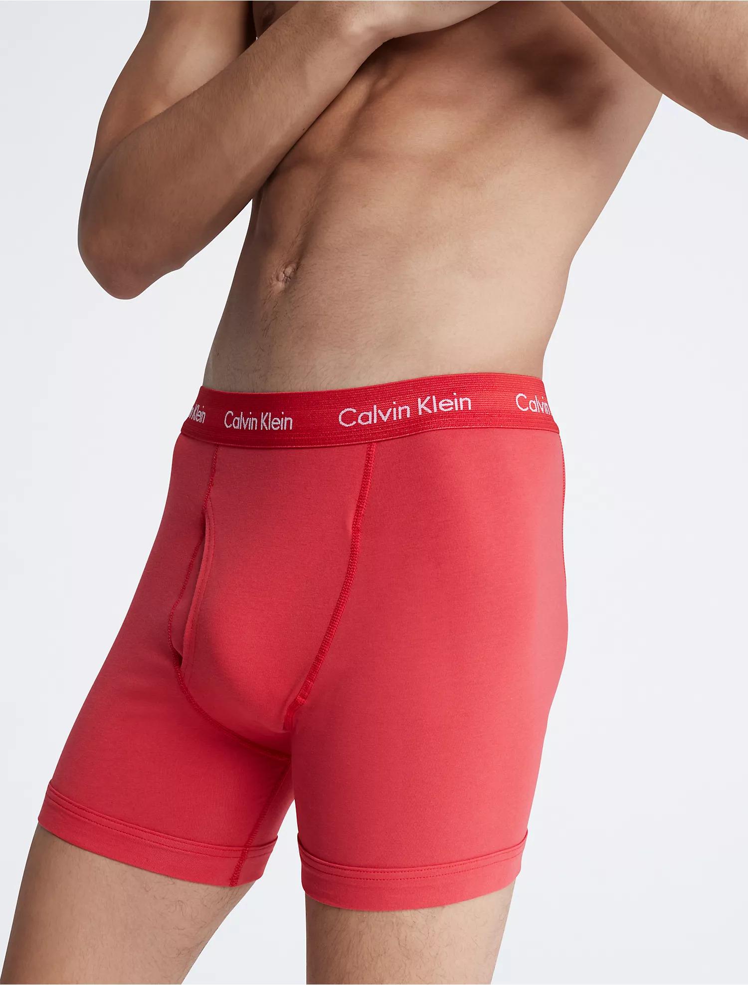 Набор трусов боксеры Calvin Klein M 3 шт. Разноцветный (CK-086) - фото 4