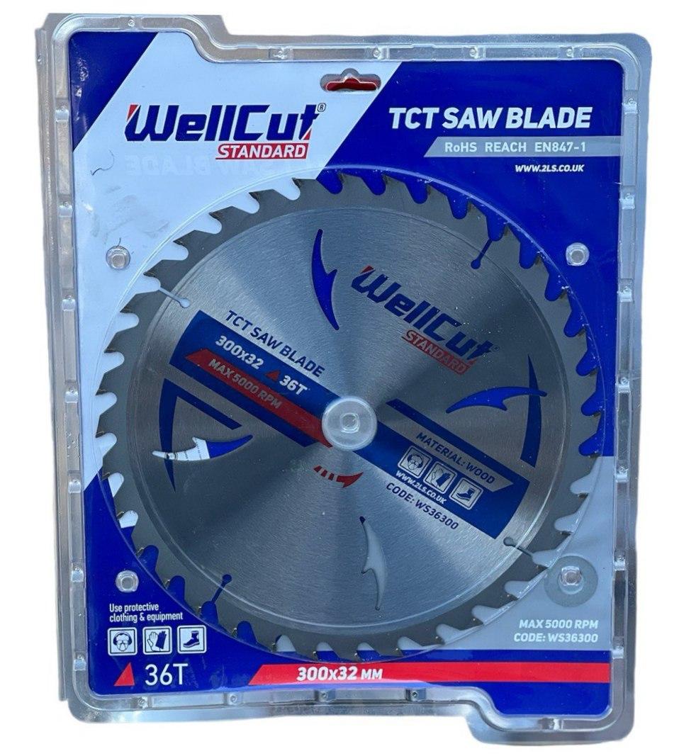 Диск пильный по дереву WellCut Standard 300х32 36T (31642205)