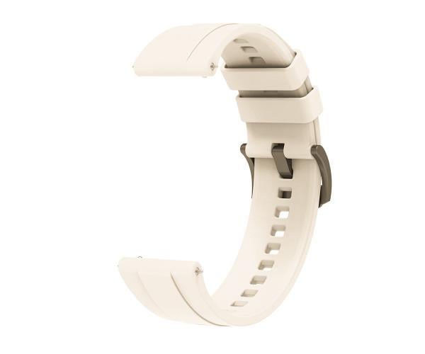 Ремешок силиконовый Wide Line для Huawei Watch GT 6 46 мм/GT 6 Pro 46/22 мм Кремовый (48976)