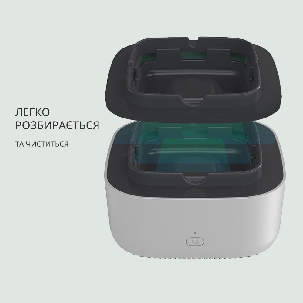 Попільничка бездимна попільниця з очищенням повітря від сигаретного запаху Сірий (13484835) - фото 7 Попільничка бездимна попільниця з очищенням повітря від сигаретного запаху Сірий (13484835) - фото 7