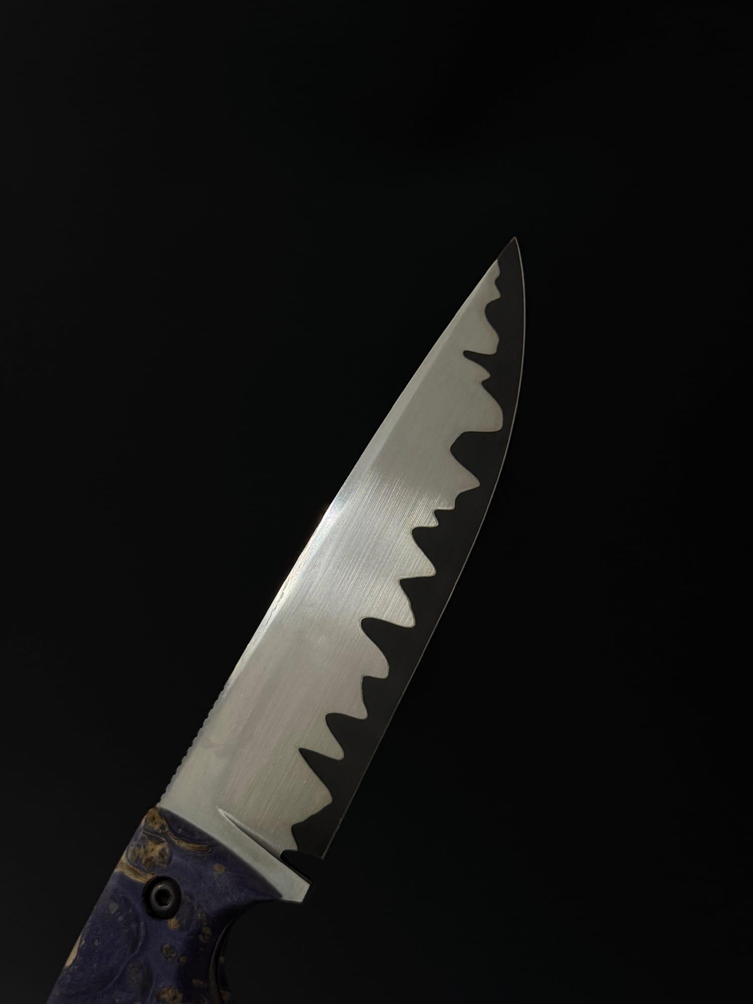 Нож туристический сталь ламинат Gorillas BBQ CPM10V (KN229) - фото 4 Нож туристический сталь ламинат Gorillas BBQ CPM10V (KN229) - фото 4