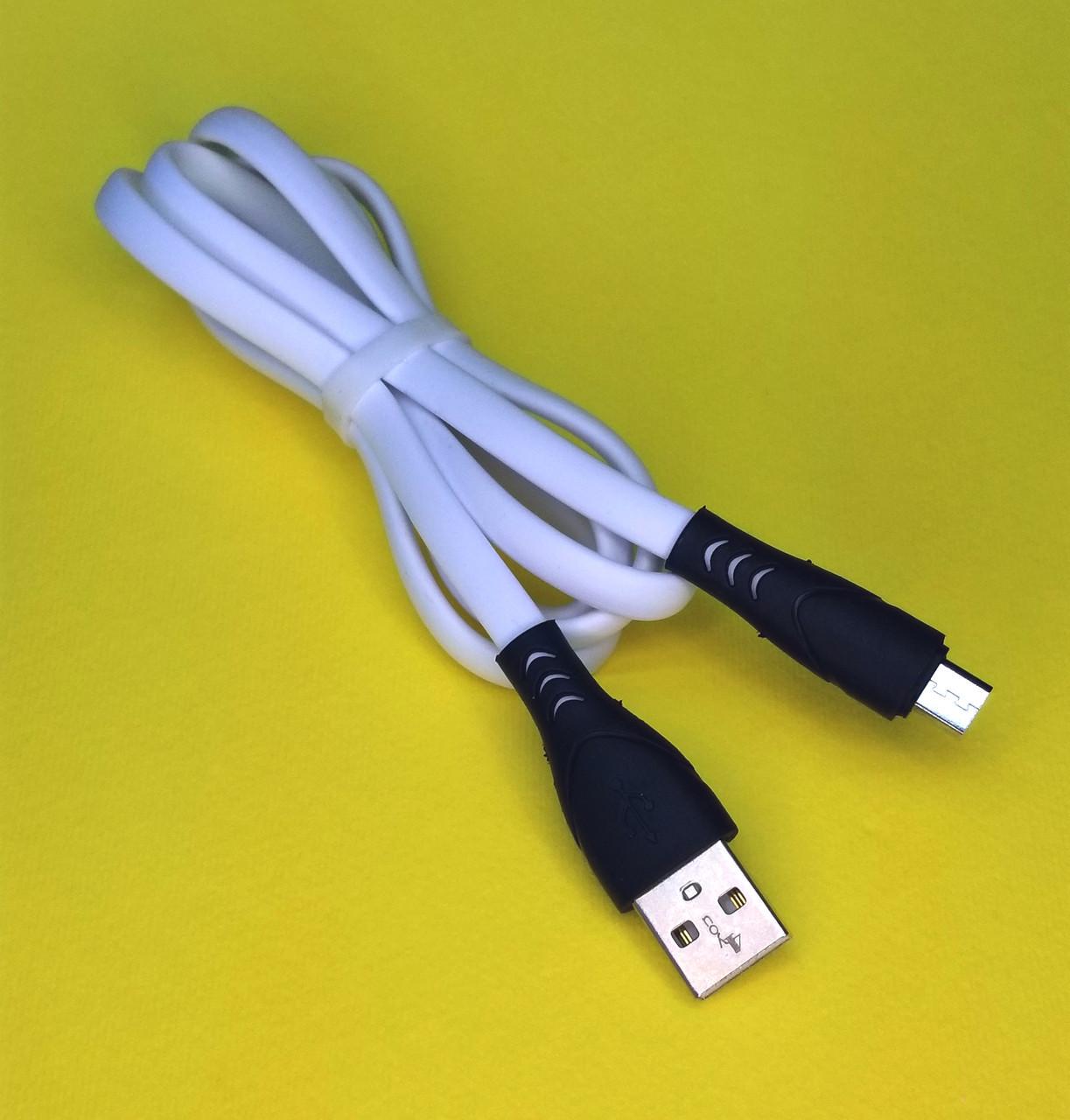 Кабель 4you USB-Micro USB Sula 2.4A Silicon Белый