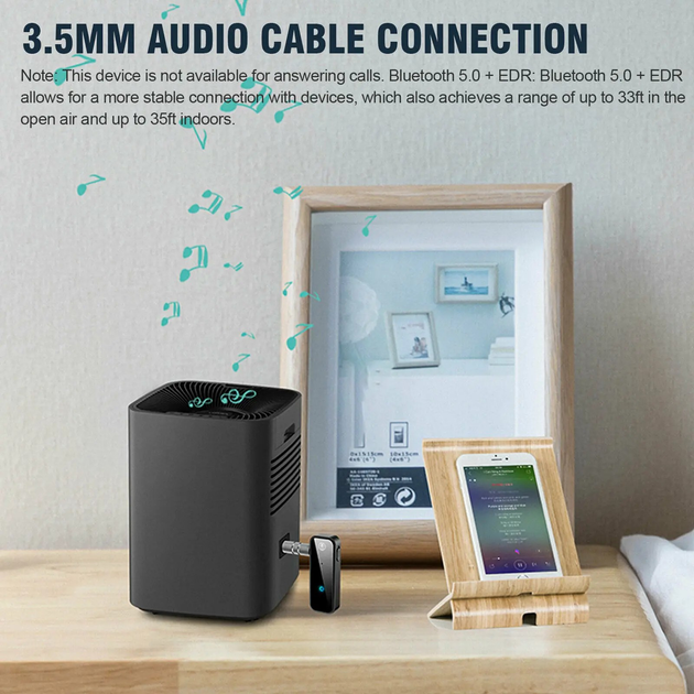 Адаптер Bluetooth Wireless C28 Transmitter&Receiver 5.0 з AUX виходом - фото 7