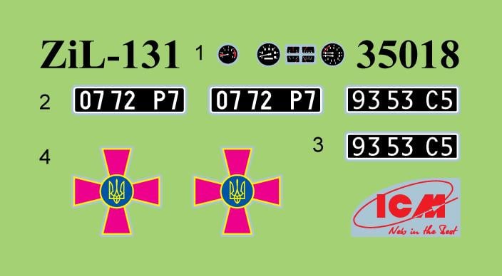 Сборная модель ICM ЗиЛ-131 ВСУ с ДШКМ и расчетом (35017) - фото 4 Сборная модель ICM ЗиЛ-131 ВСУ с ДШКМ и расчетом (35017) - фото 4